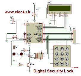 قفل رمز دیجیتال 8 رقمی با AVR